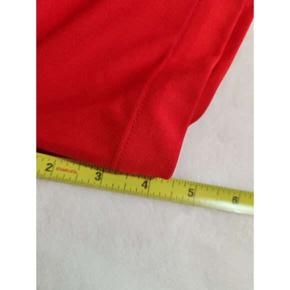 Washington University St Louis Bears Nike Polo Mens Large Red Striped Dri-Fit - Picture 10 of 13